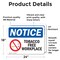 Signmission Tobacco Free Workplace OSHA Notice Sign, Vinyl Decal, 24in W x 18in L, 2PK OS-2PACK-NS-D-1824-L-16737 - alternate 3